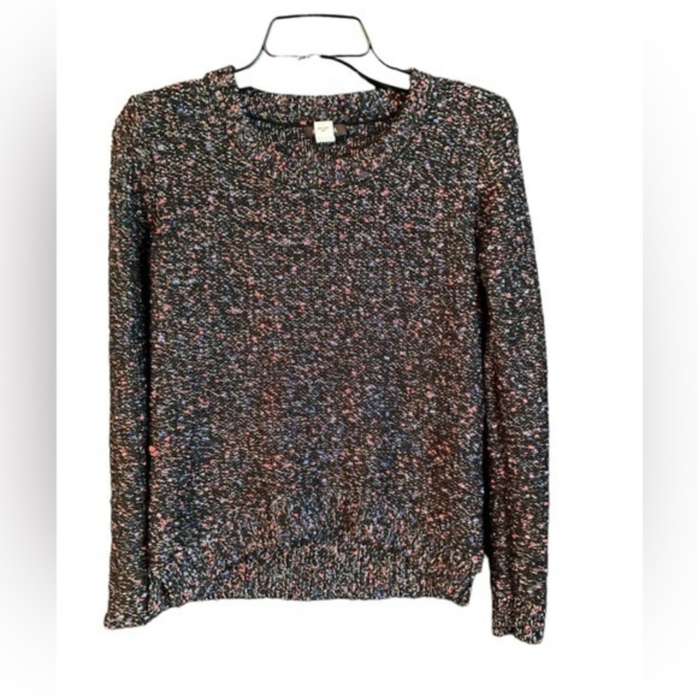Kerisma knit sweater with metallic thread and multi colors. Size small.